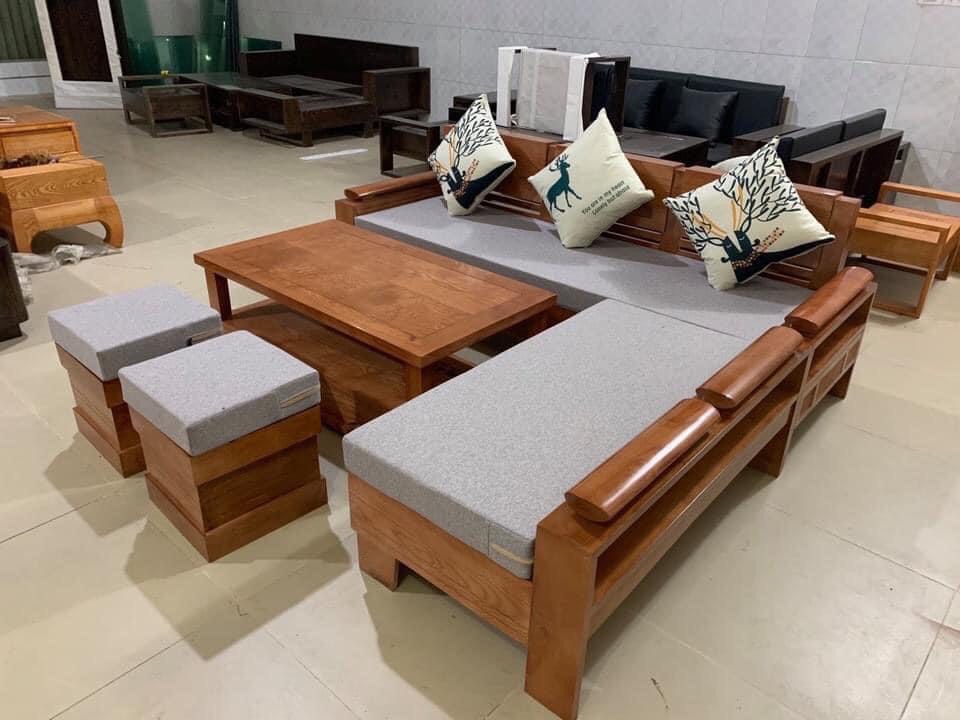 mẫu ghế sofa góc kim cương